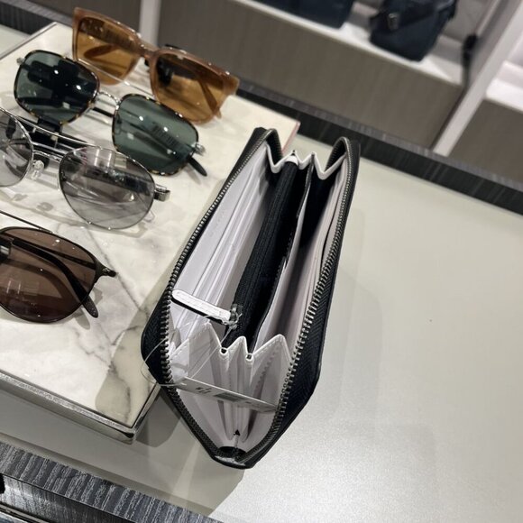 Michael Kors Cooper Embellished Logo Zip-Around Wallet 36R5LCOZ3B BRIGHT WHT - Picture 5 of 10